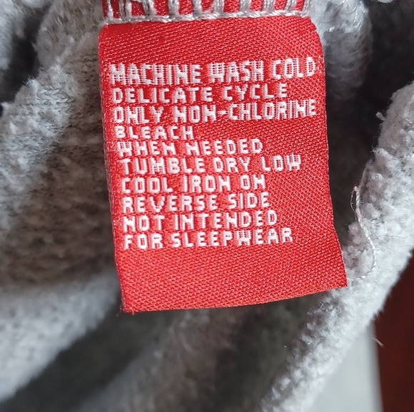 Coca-Cola Unisex Polar Bear Fleece Hoodie L Gray Cozy Holiday Graphic Pullover - Picture 8 of 10